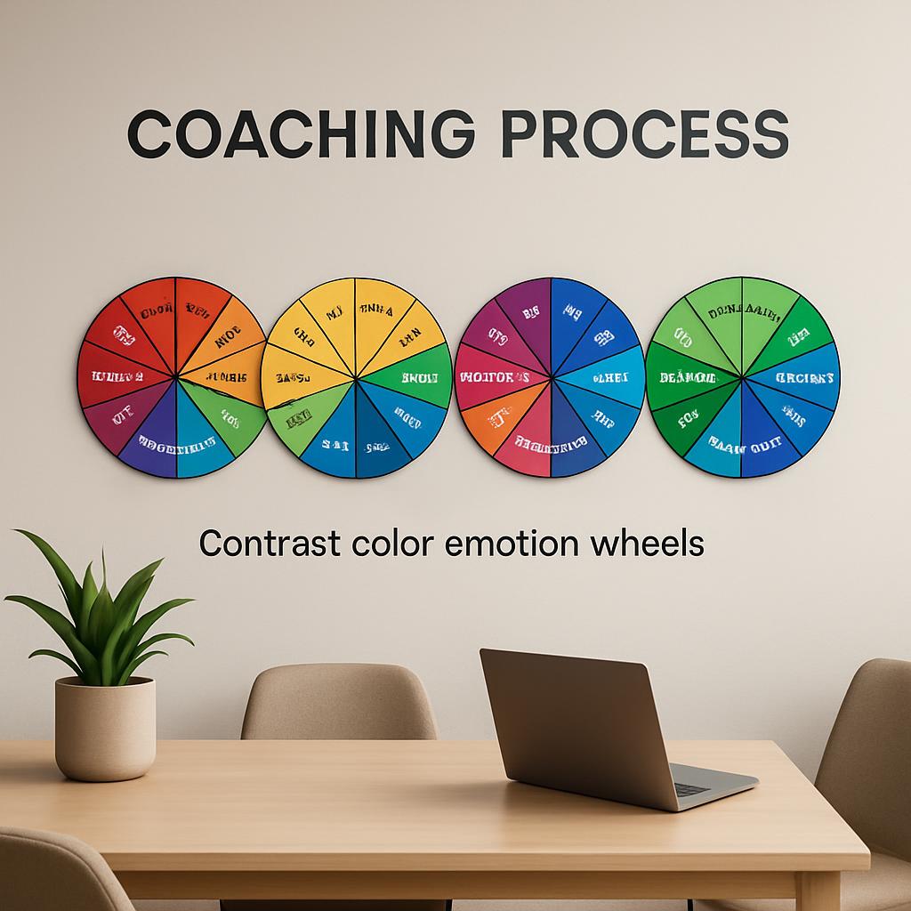 Individual psychological profiles on wall charts.